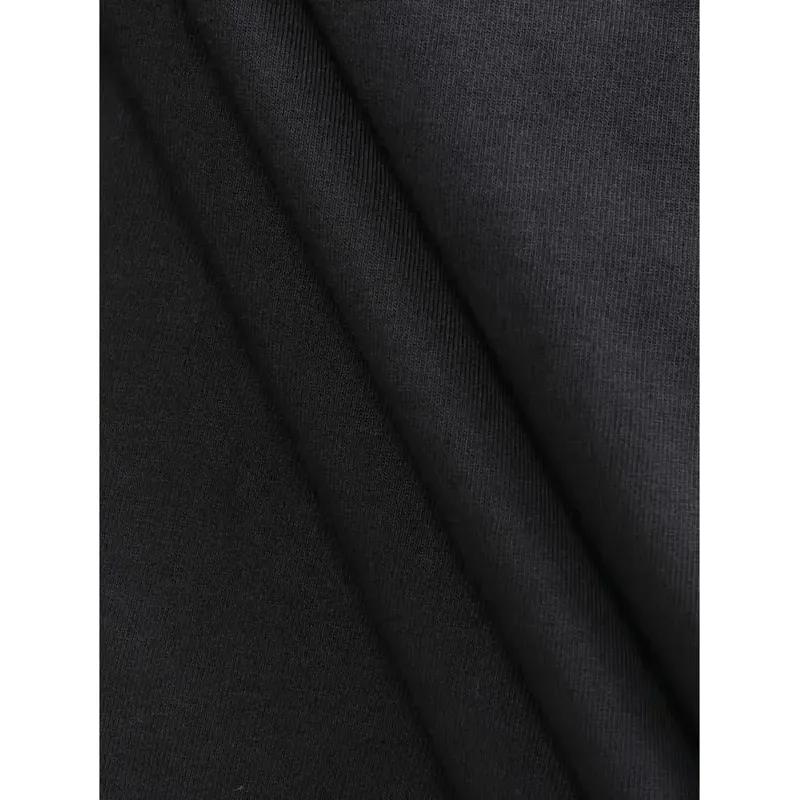 Crewneck T Shirt Black Lebron James Cat Ears And Collar Graphic Print Basketball Fan Wear For Casual Outfits