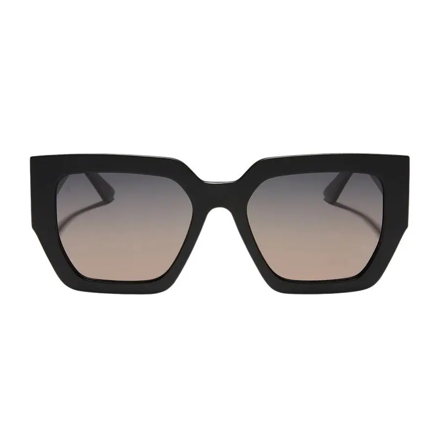 Dime Women's She's a 10 Full Rim Square Statement Sunglasses - Bold Acetate Sturdy Frame, Corset-Inspired Accents, Chunky Shoe Pairing Fit, Modern Elegance, Day Use, Stylish Accessory, UV400 Essential UVA/UVB Protection Lens, Plastic, Essential Protection