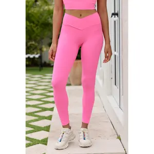 Active State 7/8 High-Rise Bubblegum Heat Pink Leggings