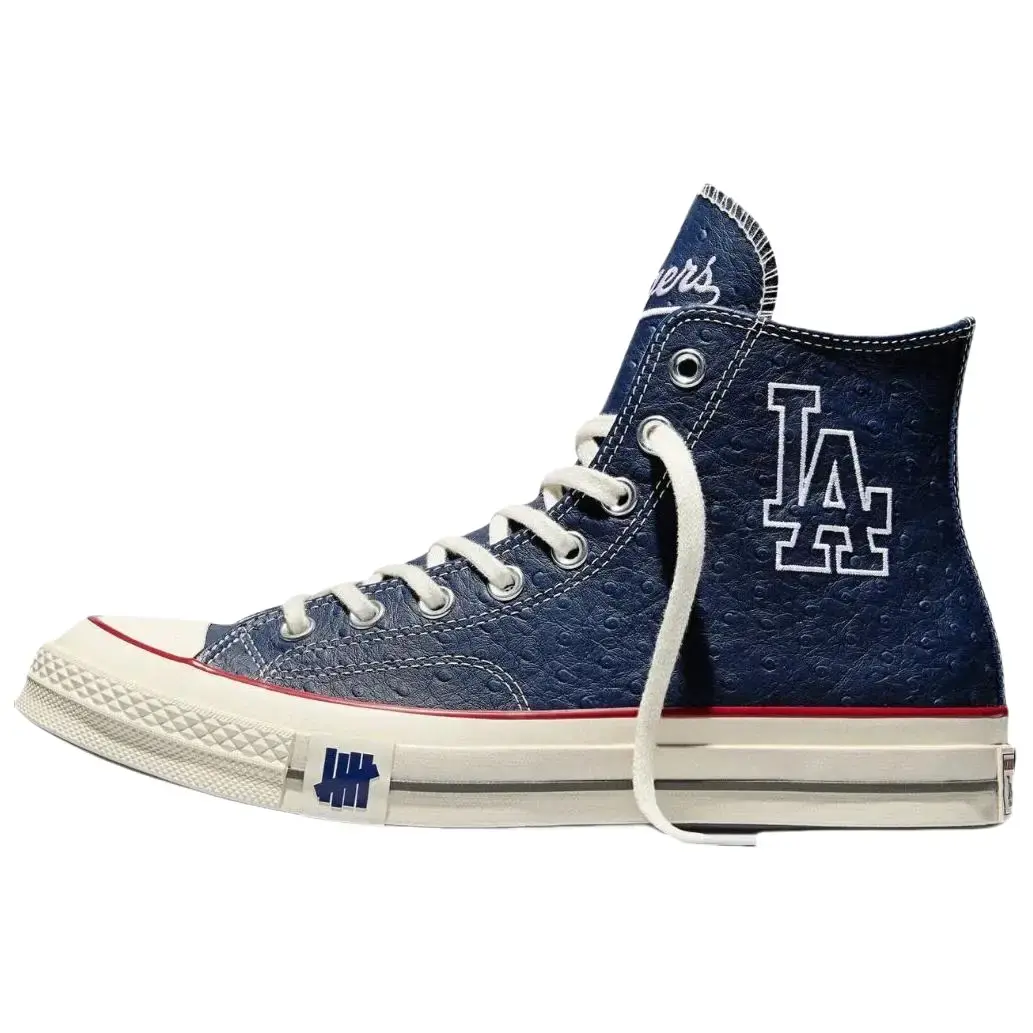 Converse Undefeated x Chuck Taylor 'Los Angeles Dodgers' Male Casual Sneakers, Classic Fit Lace-up Canvas Streetwear Shoes with Cushioned Insole, Fan-driven Looks, Dodgers-inspired Detailing