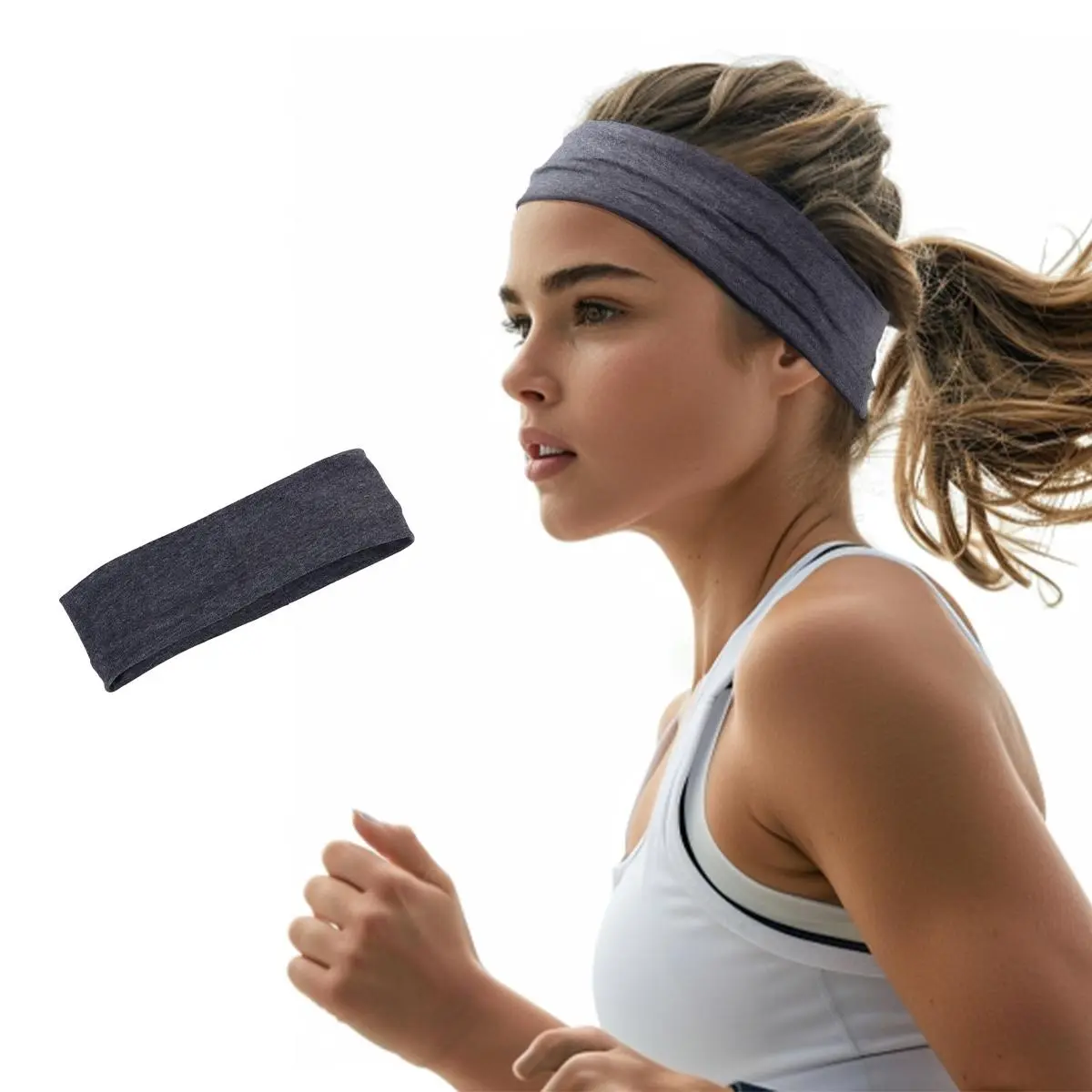 GOOGOO Sport Headbands for Women Men Non Slip Headband Workout Headbands Sweatbands Elastic for Yoga  Gym Running Sports Travel Daily Style，Pack of 1 summer hairstyles #tiktokshopbacktoschool #sohochic