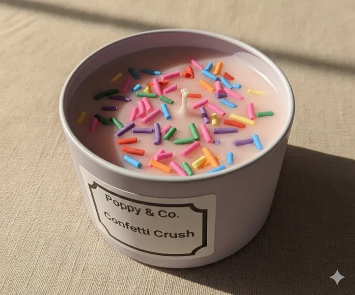 Confetti Crush Coconut Wax Candle 4oz