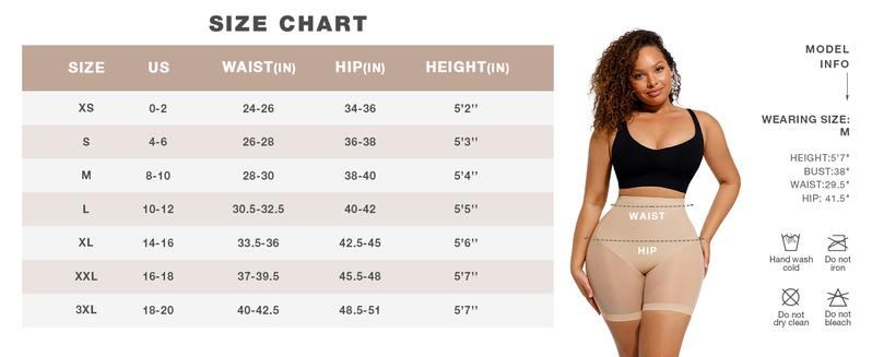 FeelinGirl Mesh Tummy Control Shapewear Shorts for Women Butt Lifting Body Shaper Thigh Slimmer Panties Underwear