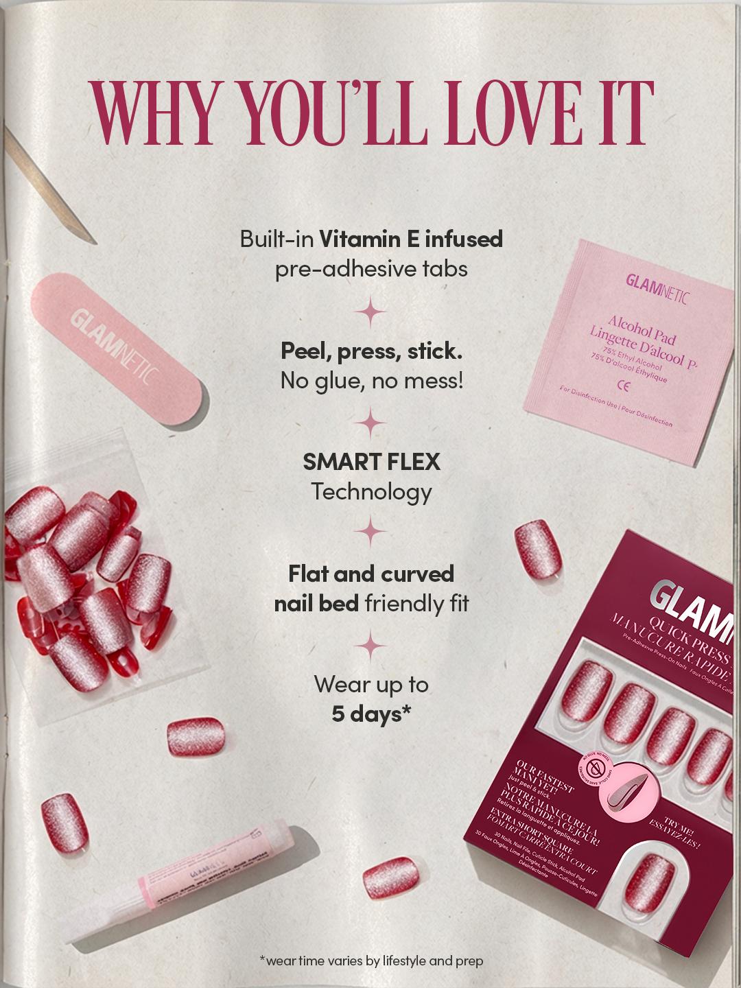 Glamnetic Quick Press Mani - No-Glue Press-On Nail Collection Glamnetic Quick Press Mani - No-Glue Press-On Nail Collection