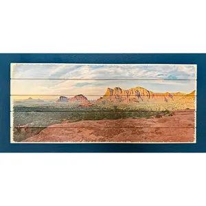 Panorama Wood Photo Board - Custom Print (8x18.5)