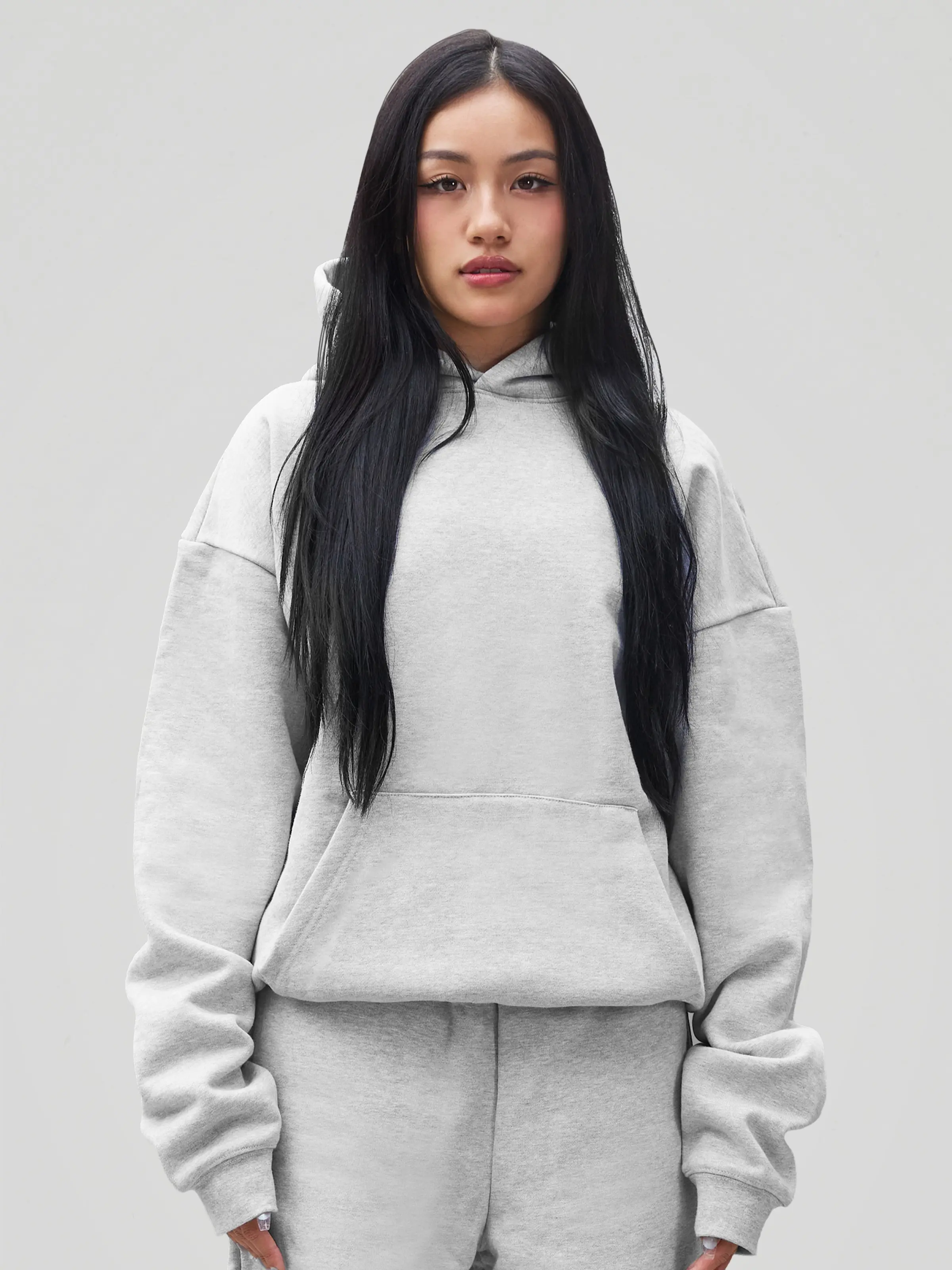 600 GSM 'Heather Grey' Core Hoodie