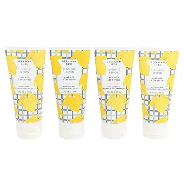 Beekman 1802 4-piece Goat Milk Hand Cream - Sunshine Lemon