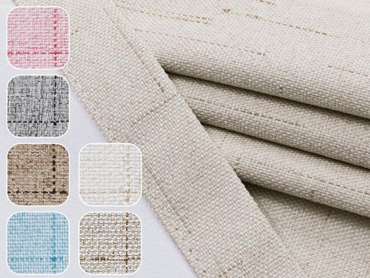 Deconovo Linen 100% Blackout Curtains  2 Panels, Thermal Insulated Living Room Curtains, Room Darkening Window Curtains Drapes for Bedroom Windows