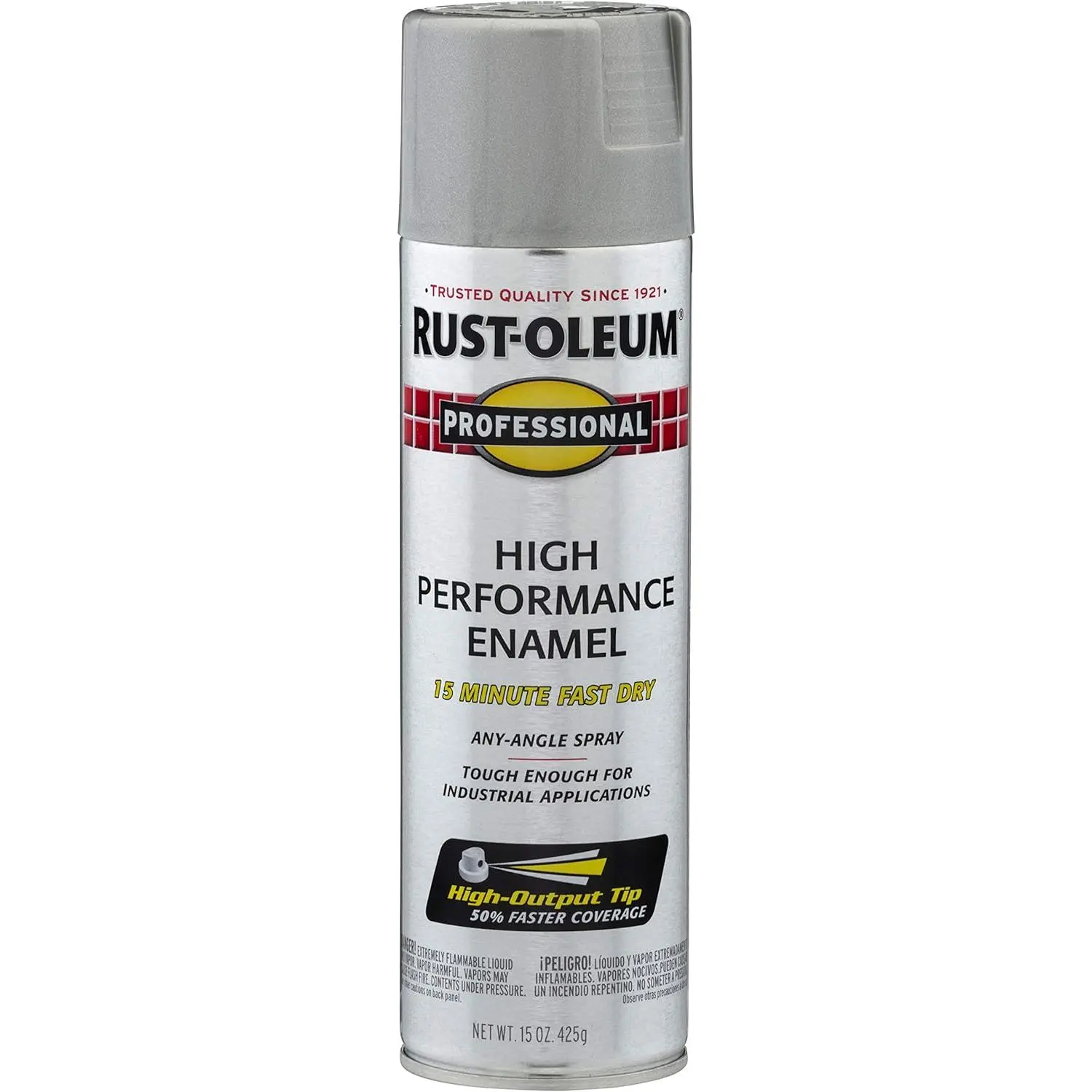 High Enamel Spray Paint (7581838) - 15 Light Machine Gray, Fast Dry, High Coverage, Outdoor Home Improvement & Building Supplies