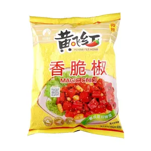 HUANGFEIHONG Crispy Chili Pepper Snack - Mild Spicy, 308g (10.86 oz) - Authentic Chinese Flavor, Crunchy & Savory