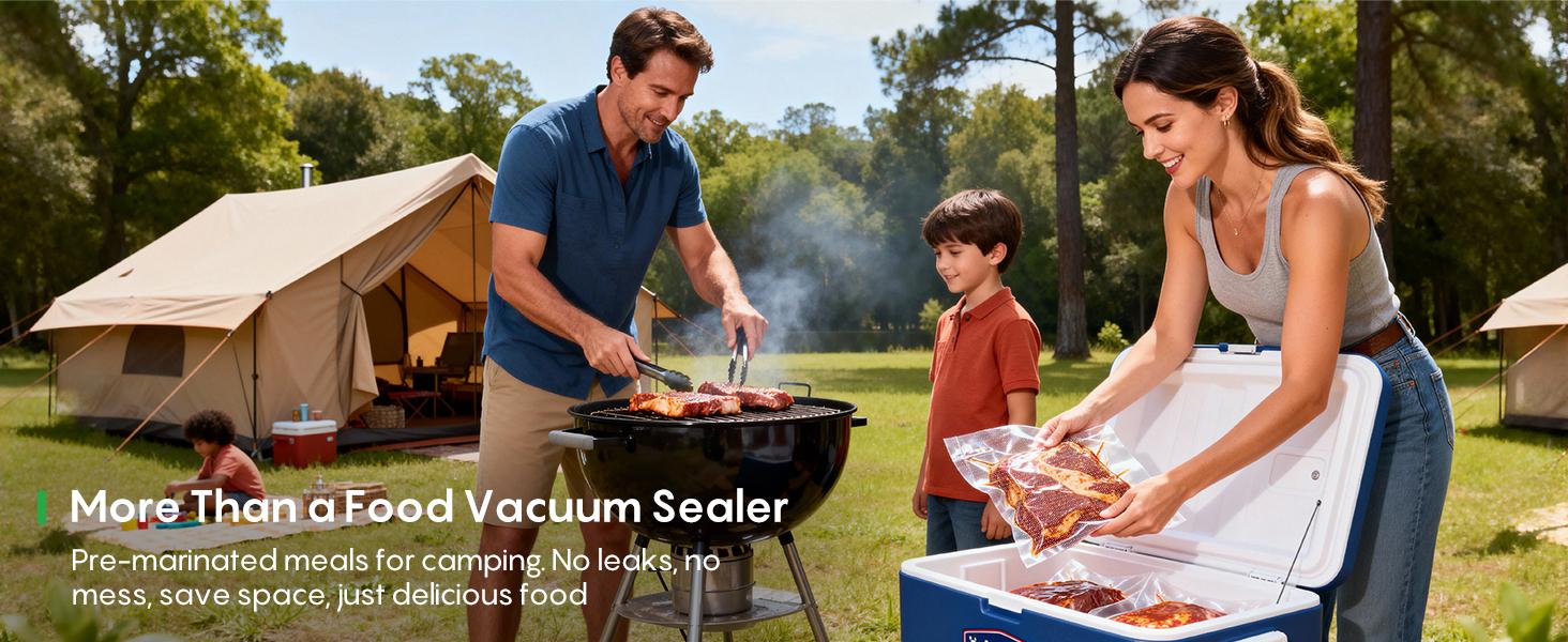 FRESKO AutoMax V2 Compact Vacuum Sealer Machine, Automatic Food Saver with Double Heat Seal, Includes Bags & Starter Kit