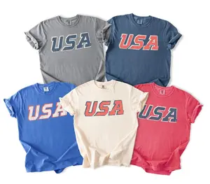 Comfort Colors Unisex Vintage USA Tee. Patriotic July 4th Red, White and Blue. Perfect 250th USA Birthday Gift.