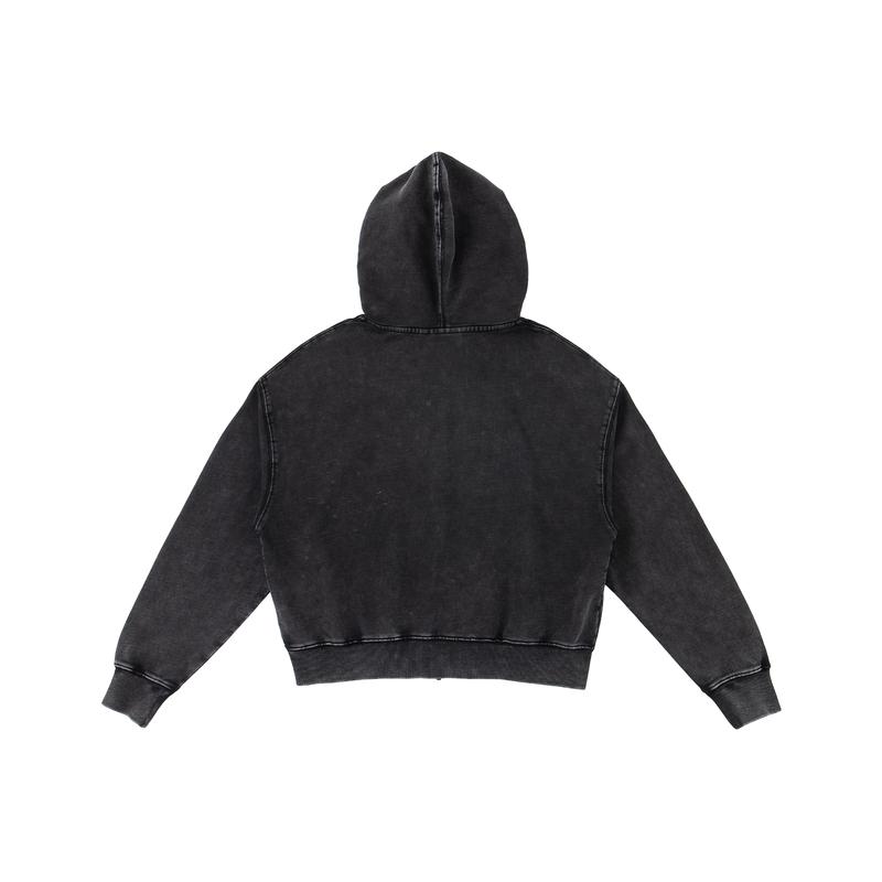 FRIED RICE Beaded Logo Double Zip Hoodie