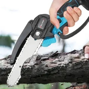 20V Electric Chain Saw, Rechargeable Electric Saw, Lightweight & Portable Design Chain Saw for Tree Cutting & Wood Cutting, DIY Projects Efficient Tool