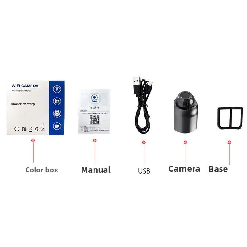 x5 wireless home security camera-720P HD, supporting WiFi, magnetic bracket, USB power supply, suitable for indoor/outdoor use, built-in battery, magnetic attraction