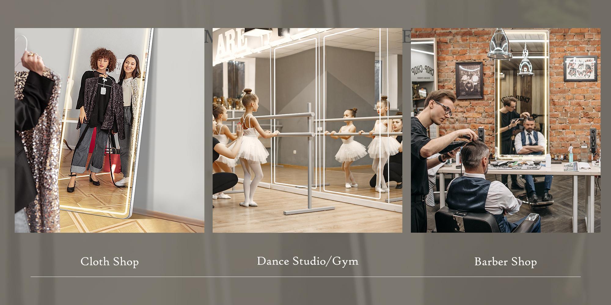 【New Size】Full Length Mirror, Floor Standing Mirror with Stand, Wall Aluminum Alloy Thin Frame Hanging or Leaning for Living Room Bedroom Cloakroom decorating 【New Size】Full Length Mirror, Floor Standing Mirror with Stand, Wall Aluminum Alloy Thin Frame Hanging or Leaning for Living Room Bedroom Cloakroom decorating