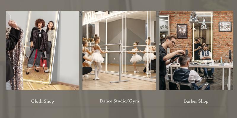 【New Size】Full Length Mirror, Floor Standing Mirror with Stand, Wall Aluminum Alloy Thin Frame Hanging or Leaning for Living Room Bedroom Cloakroom decorating