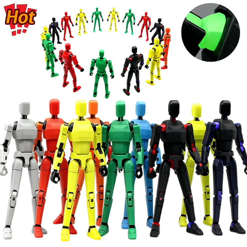 Upgraded  T13【Unassembled model】Lucky 13 action figure, Dummy Titan 13 action figure, multi-jointed and poseable 360° flexible joints Valentine's Day gifts for boys