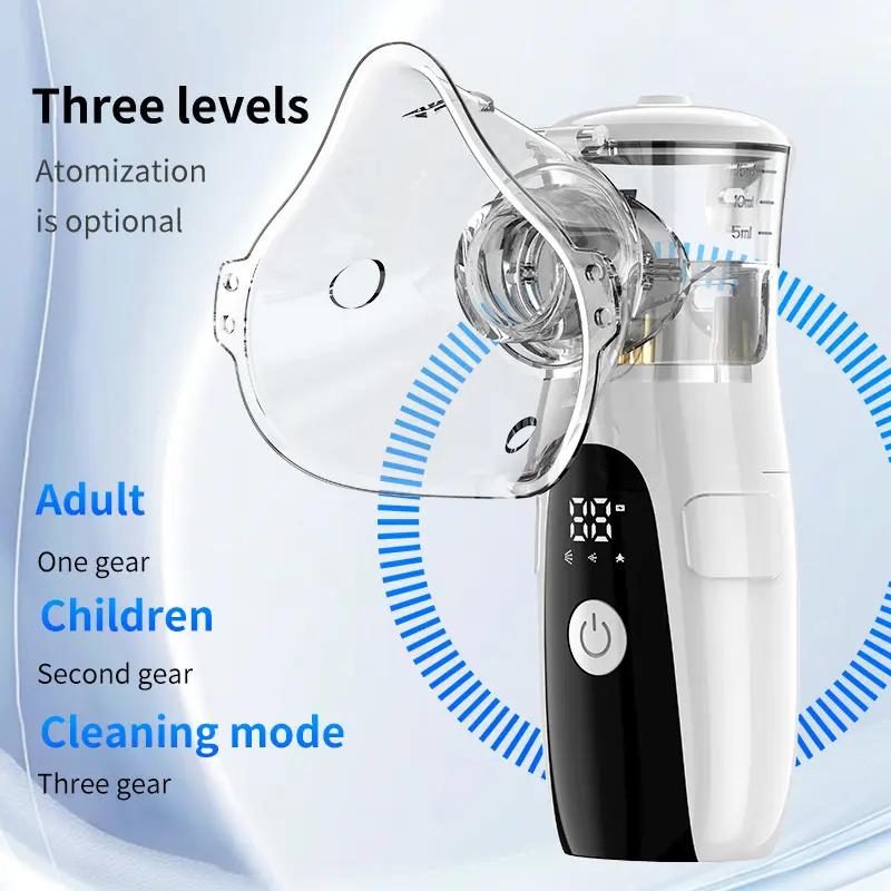 Gentle Portable Ultrasonic Rechargeable Nebulizer - USB-Powered Personal Care Body Beauty Device with Self-Cleaning Mode, Quiet Operation, Easy Use and Maintenance, Daily