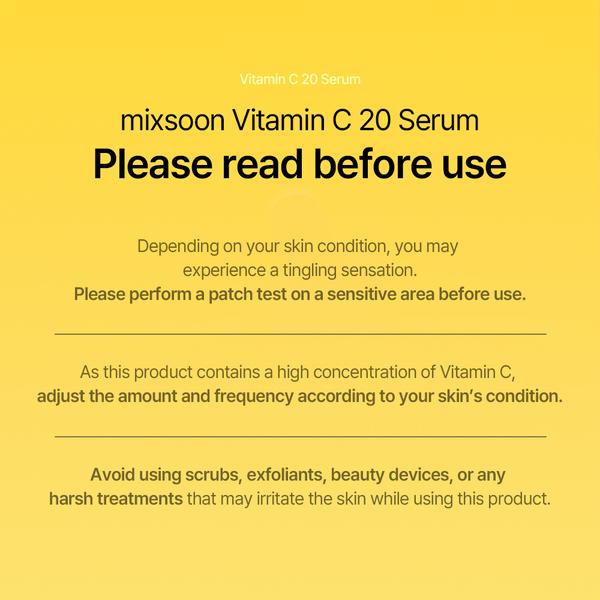 [NEW] Vitamin C 20 Serum 0.34 Fl. Oz. / 10ml Skin Radiance 20 Pure Vitamin C, Lightweight Non-Sticky Face Serum for Sensitive Skin iKorean Glass Skin Care