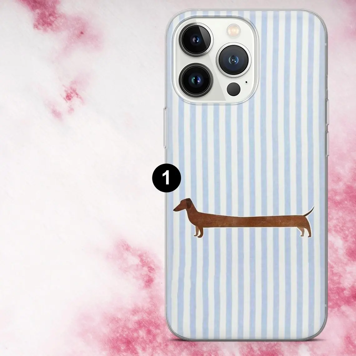 Phone Case Compatible with MagSafe, Phone Case Compatible with MagSafe, Dachshund Sausage Dog Puppy Shockproof Carbon Fibre Durable Protection Phone Case, Accessories for iPhone 10-16 Series & Galaxy Series Mobile Devices