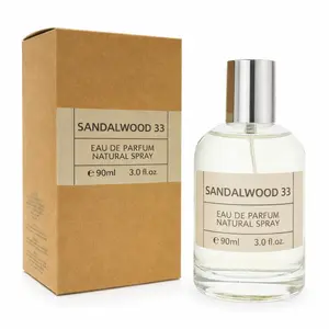 Sandal Wood 33 Eau de Parfum Spray 90ml – Woody Sandalwood Unisex Fragrance for Men & Women