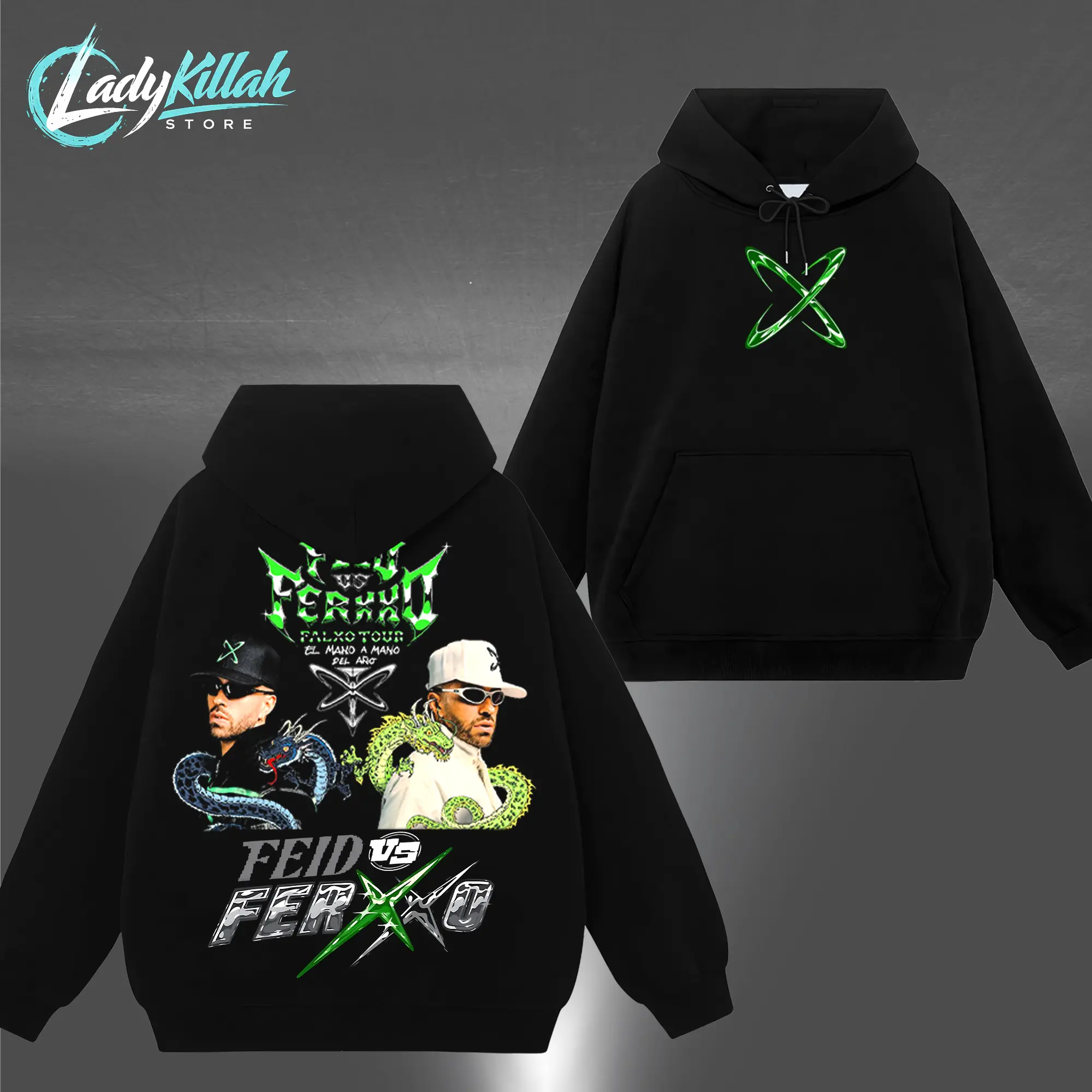 Feid Ferxxo Shirt and Hoodie V5 - FEID vs FERXXO: Falxo Tour 2026 High-Quality Shirt Heavy Cotton Unisex T-Shirt, Graphic Reggaetón, Latin Pop Feid Ferxxo Fan Merch Gift For Music Lover