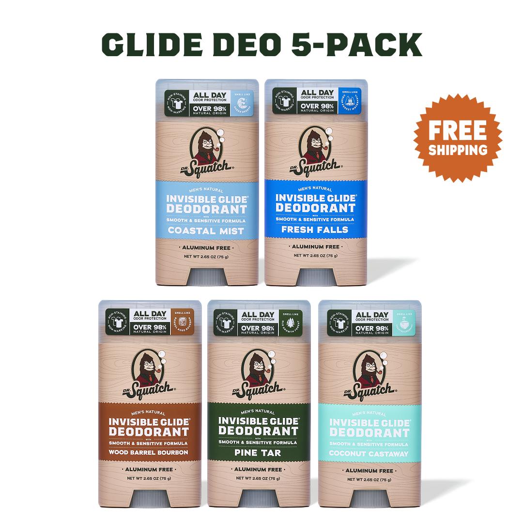 Deodorant 5-Pack - Dr. Squatch - Body Care For Men Deodorant 5-Pack - Dr. Squatch - Body Care For Men