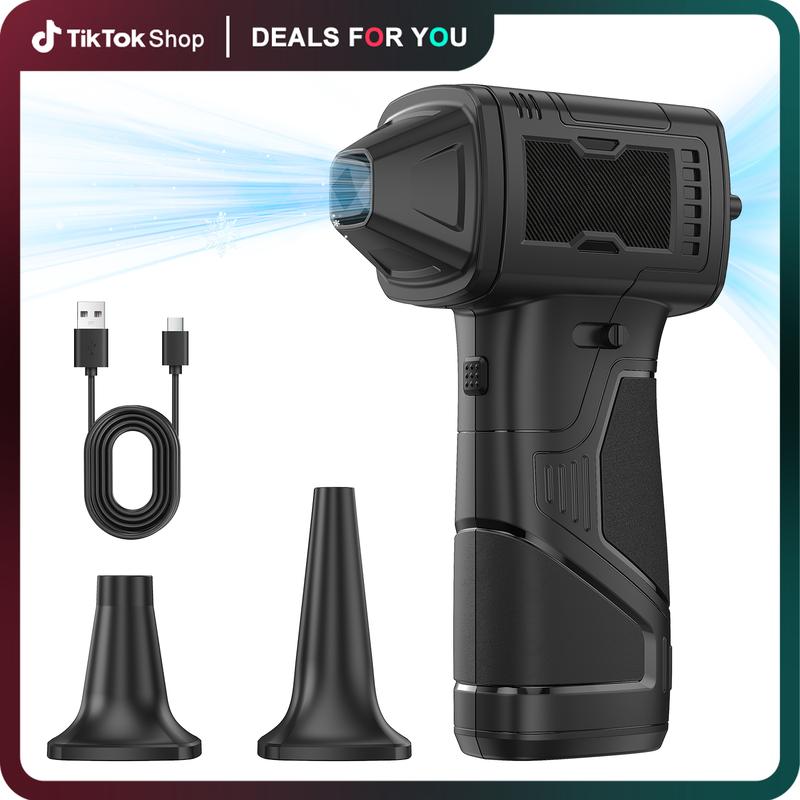 Compresssed Air duster Cordless Leaf Blower Violent Turbo Fan,USB Rechargeable Handheld Cooling Turbo,Portable Waist Fan