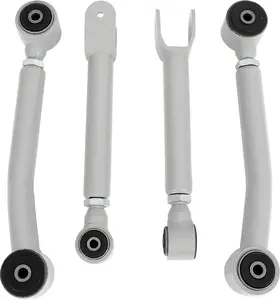 0-8" Lift Adjustable Control Arm Compatible with 1986-2001 Jeep Cherokee XJ 1985-1992 Jeep Comanche MJ 1993-1998 Grand Cherokee ZJ 1997-2006 Wrangler LJ/TJ Powder Coated - Gray