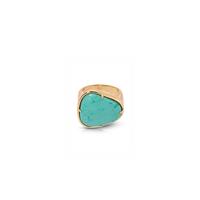 Turquoise with 18k Gold Plating