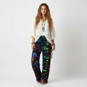 Dahlia Tie Dye Wide Leg Pants