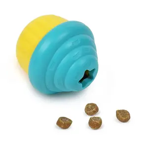 Brightkins Cupcake Dog Feeder Interactive Puzzle Slow Feeder Toy for Boredom Busting Mental Stimulation in Small Sizes Easy to Clean BPA Free