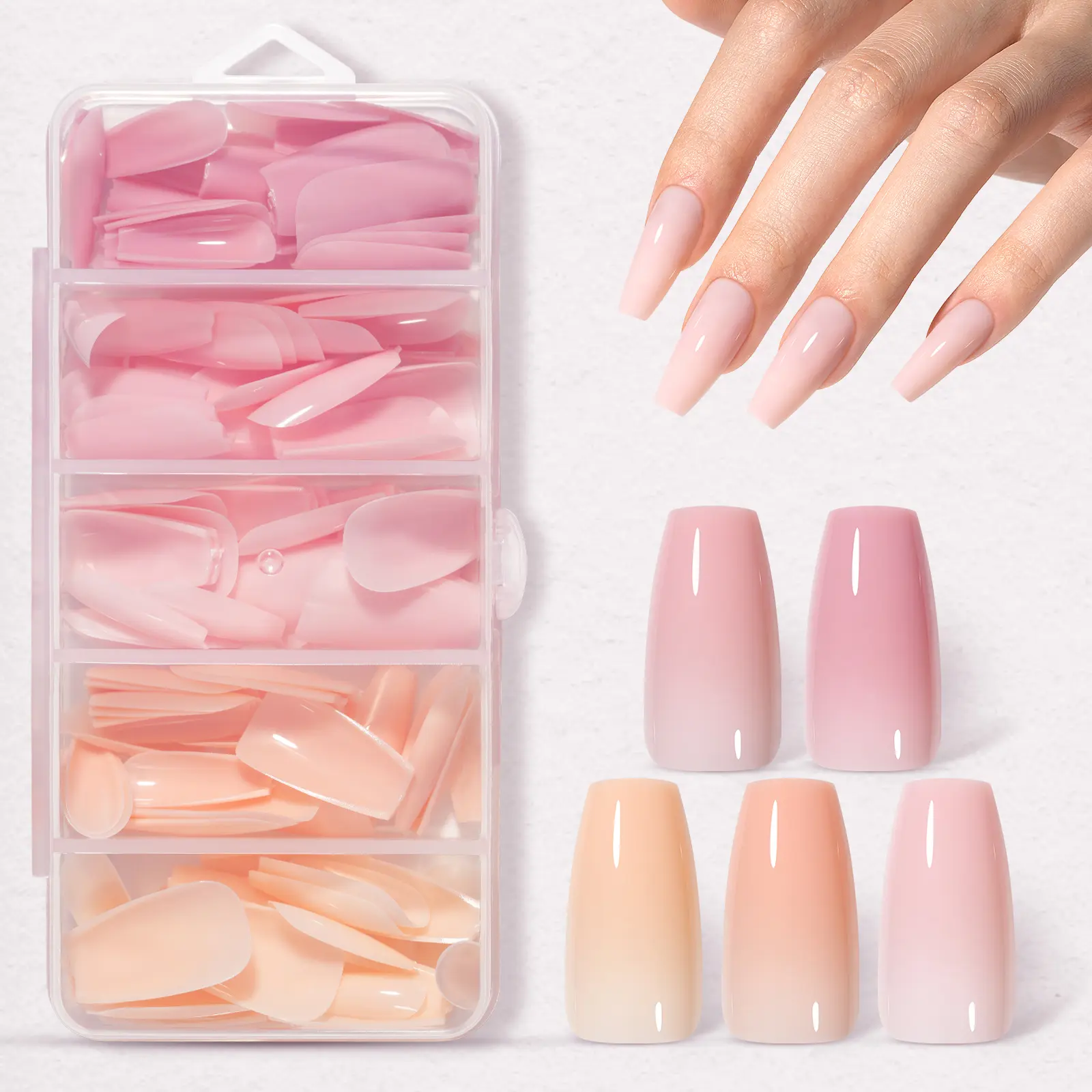 Blush Series | Medium Coffin (Not the Full Kit)