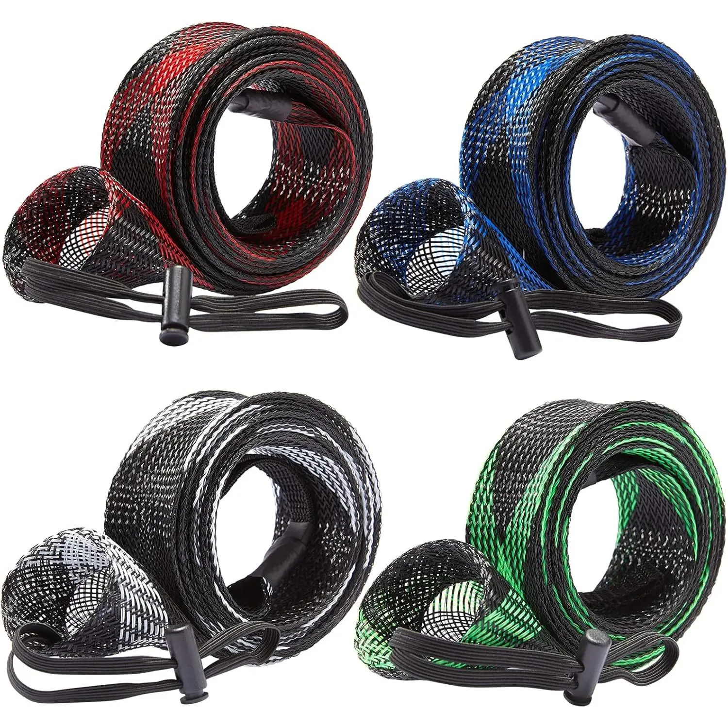 2-Piece Protective Fishing Rod Sleeves, Casting & Spinning Rod Socks for Fishing Poles Up to 7.5ft, Two-Pieces