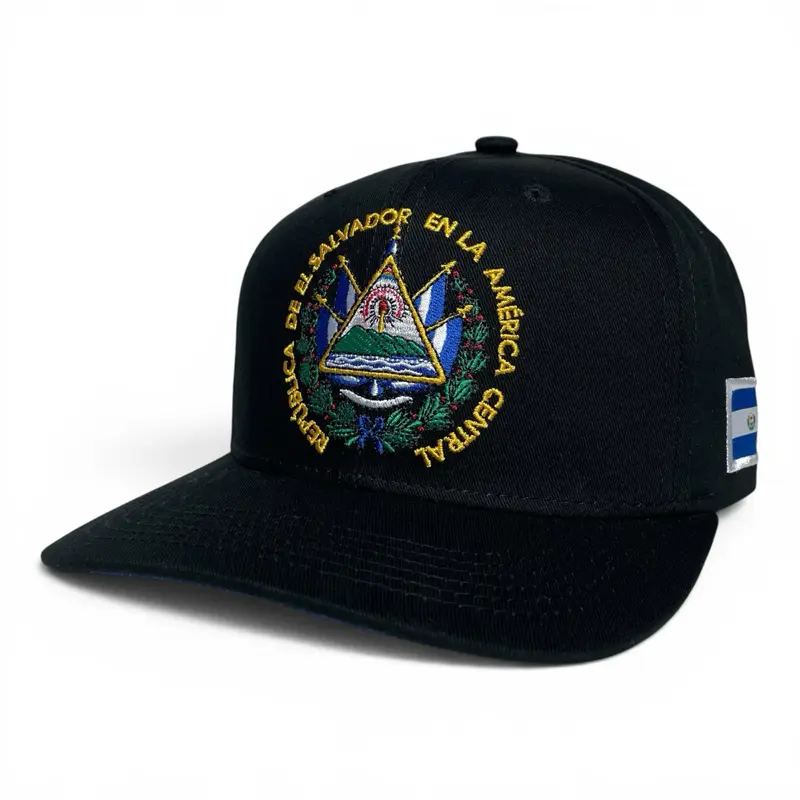 Gorra con Bandera del El Salvador Bordada, Bandera bajo Visera