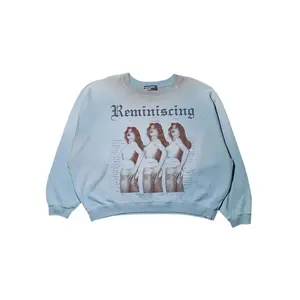 ERD Reminiscing Raglan Graphic Sweatshirt Blue