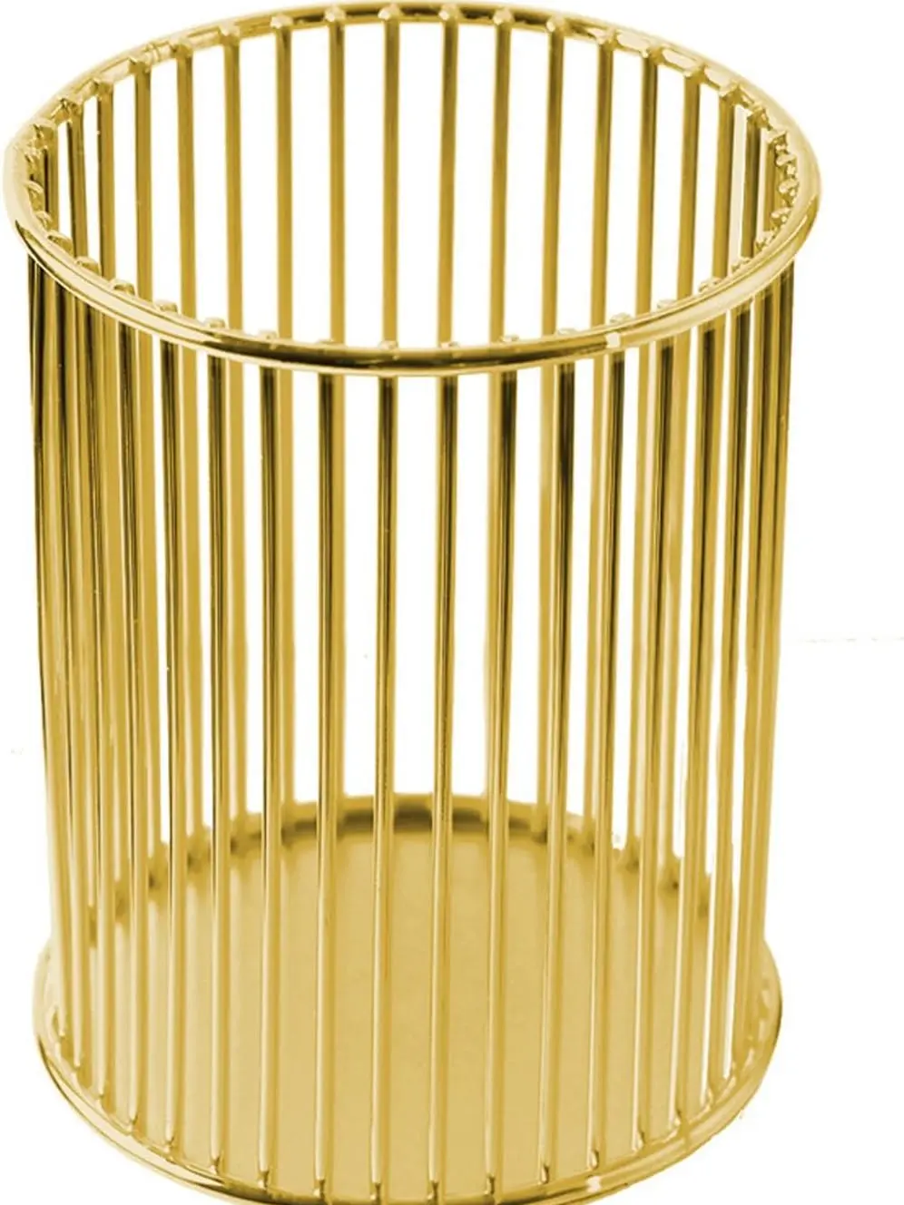 Gold Metal Pen Holder for Desk, Makeup Brushes Cup, Pencil Holders, Office&Home Organizer