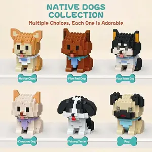 Educational Toys Building Blocks Puzzles for Kids Safe STEM Learning Toy Set 151 235PCS Cute Cat & Dog Animal Figures Ideal Birthday Gift Party Favor for Boys & Girls Ages 6+