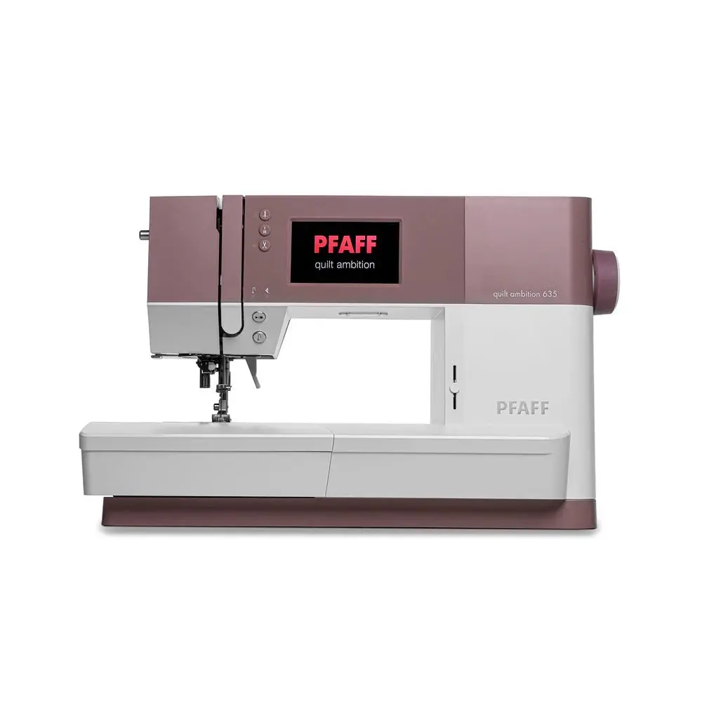 PFAFF Quilt Ambition 635 Modern Quilting Sewing Machine - 201 Built-in Stitches, 95mm x 54mm Workspace, Dual Feed, Touchscreen, All-Season Use, 0% Financing Available, Call for Authorized Dealer Best Price, Everyday Projects, Consistent Stitch Formation,