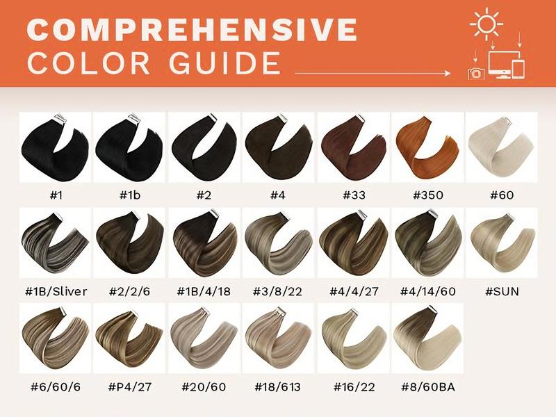 【12inch-28inch】Sunny Tape in Hair Extensions | 50G/20PCS Real Human Hair Natural Straight Invisible Silky  For Women Effortless Beauty in Daily Life ##TikTokShopJumpstartSale