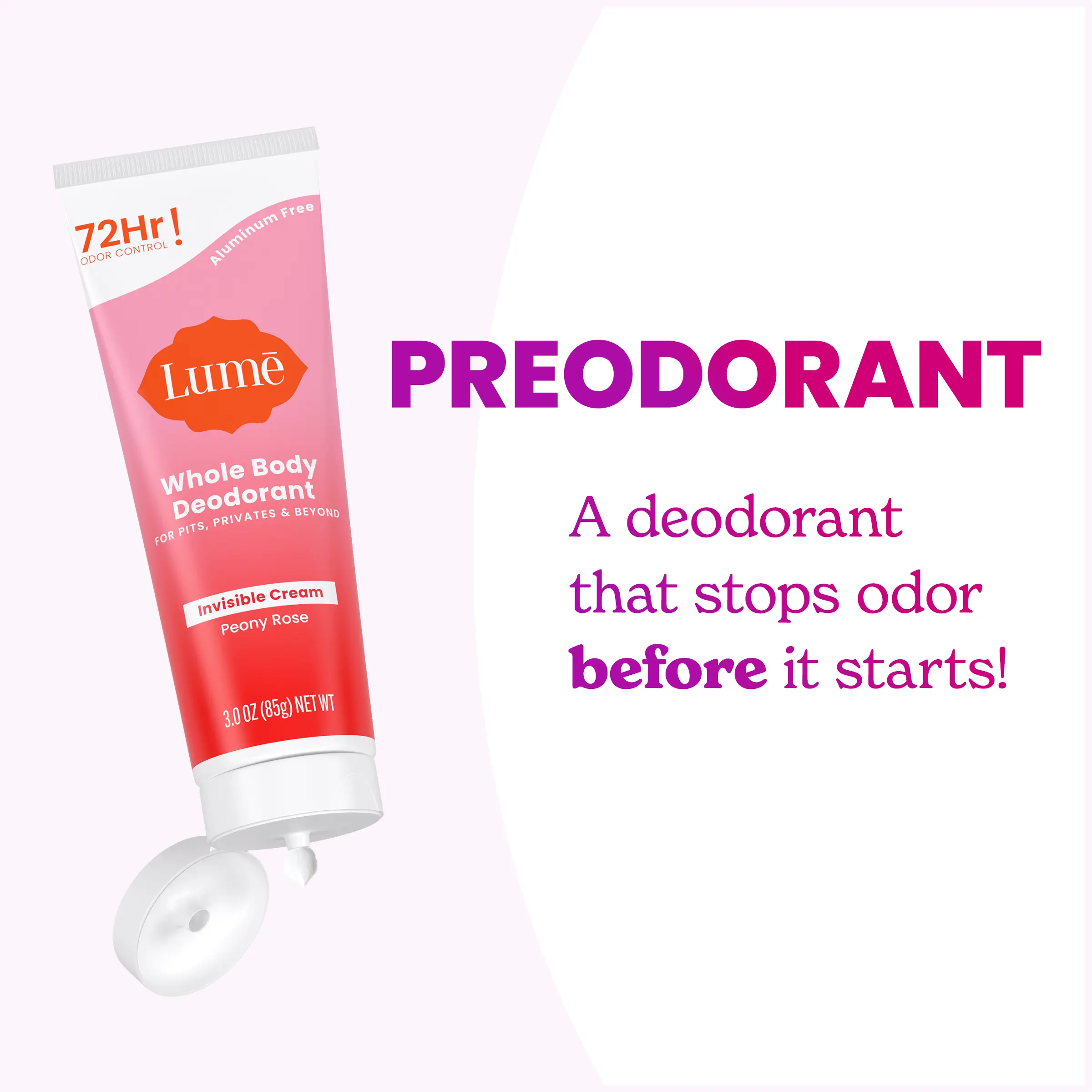 Cream Tube Lume Whole Body Deodorant - OB/GYN Created