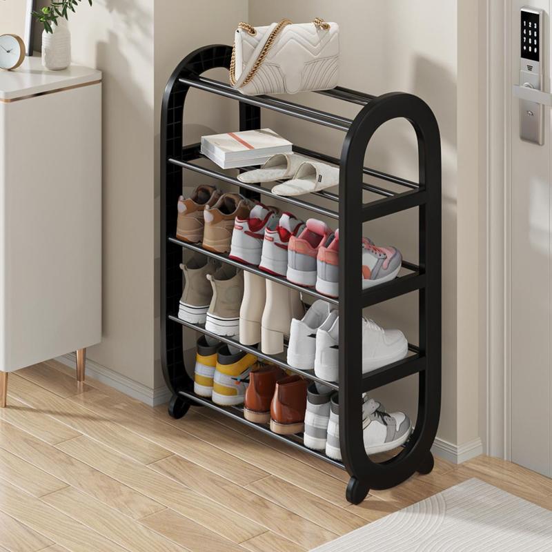 Are Shape 4/5-Tier Modern Minimalist Shoe Rack - Durable Plastic