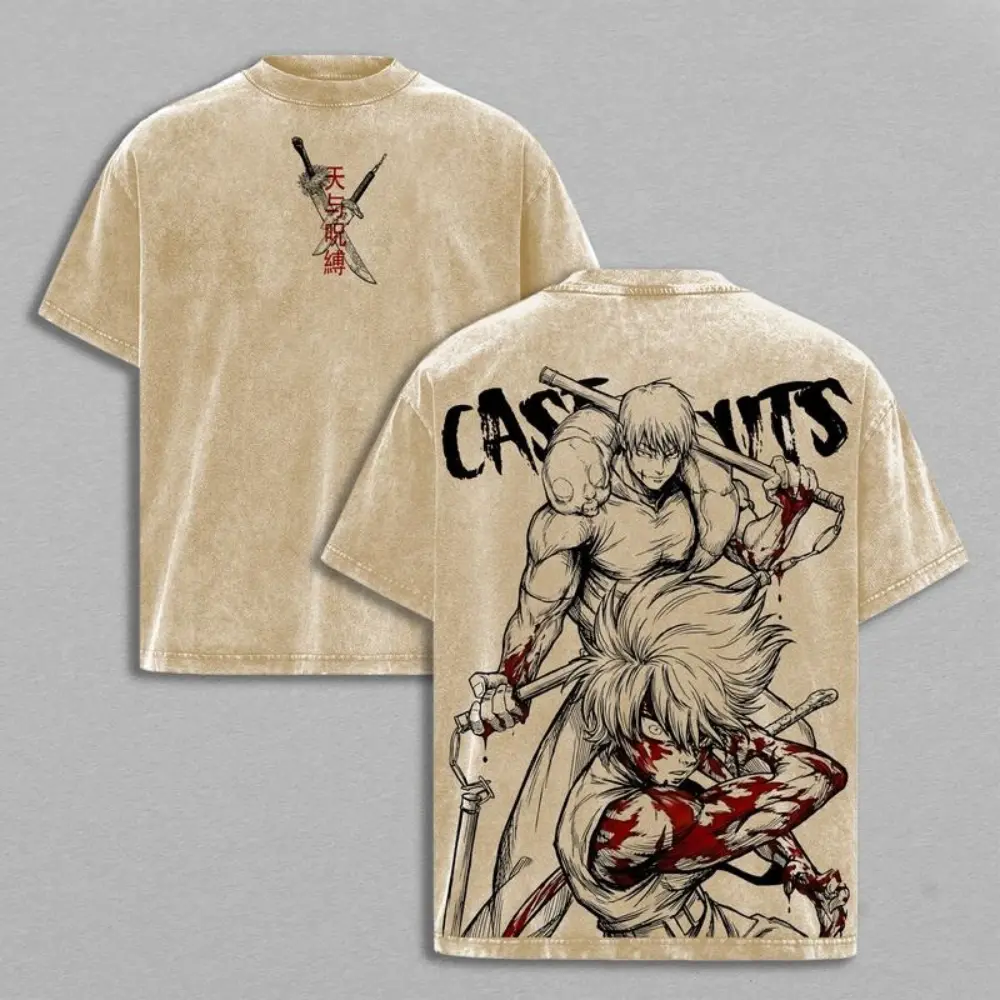 Maki Zenin x Toji Fushiguro Tee Washed – Jujutsu Kaisen Vintage