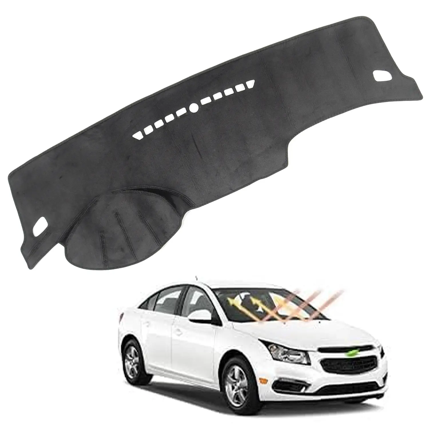 Canvcle Chevrolet Cruze Dashboard Cover 2011-2015 Custom Fit Non-Slip Dash Mat Sunshield Protector Car Accessories, Anti Slip Pad For Car Dashboard, Car Interior Kit