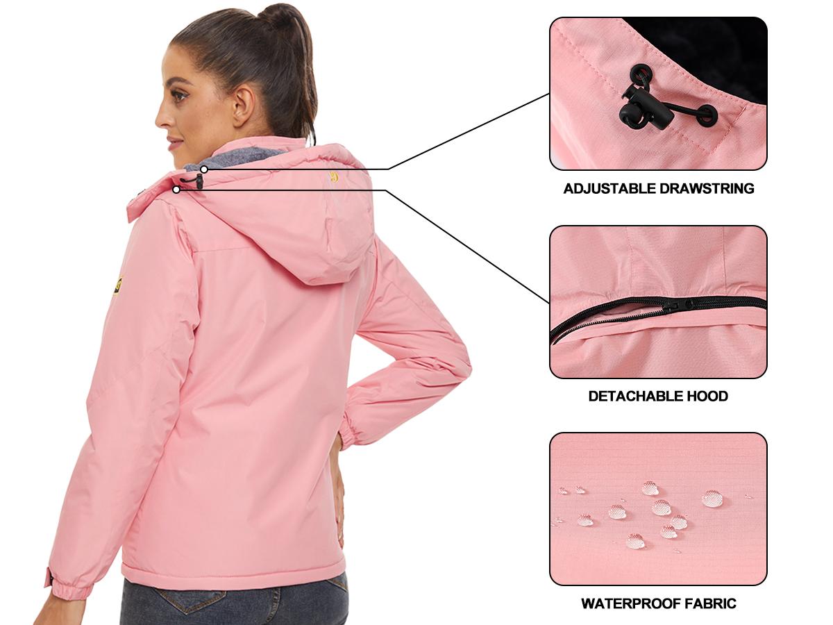 Women's Waterproof Ski Jacket Warm Winter Snow Coat Mountain Windbreaker Hooded Raincoat Jacket