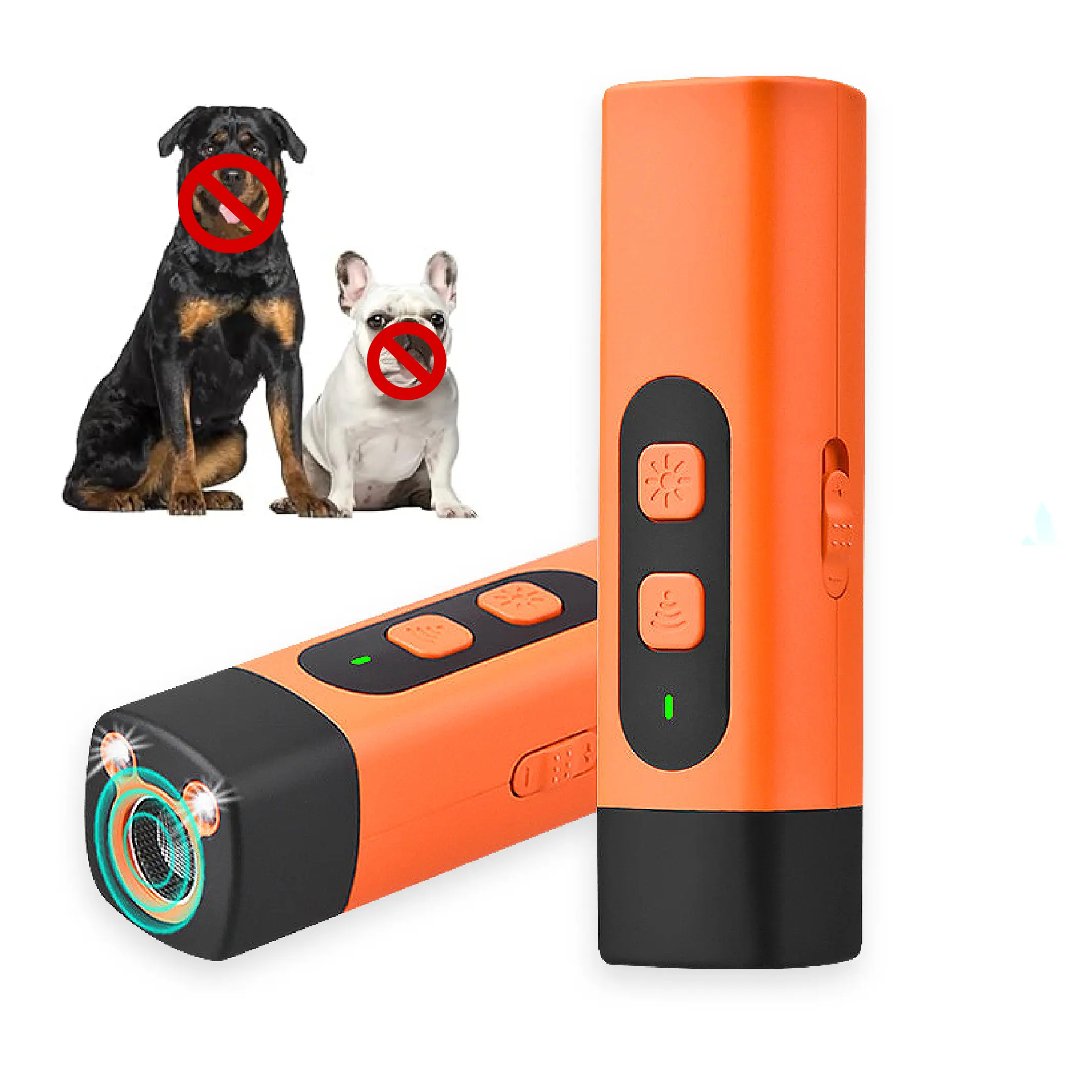 PetSafe Professional Sonic Emitters Dog Training Tool with LED Flashlight 30ft Range Anti Bark Barking Dog Silencer Rechargeable Ultrasonic Trainer for Dogs device, 30Ft Range Control, Anti-Bark Solution,back to school