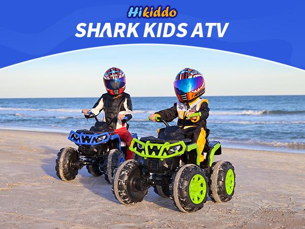 Hikiddo 24V 4WD Kids Ride on ATV 4 Wheeler, Electric Ride on Toy for Big Kids with 4*200W Motor, 5.6Mph Max Speed Hikiddo 24V 4WD Kids Ride on ATV 4 Wheeler, Electric Ride on Toy for Big Kids with 4*200W Motor, 5.6Mph Max Speed