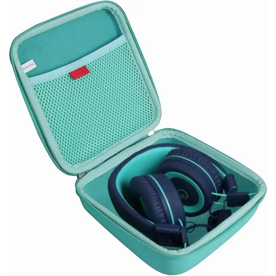 L-HPS019  Travel Case for noot Products K11 / Elecder i37 Kids Headphones (Only Case) (Teal)