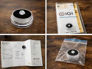 "Loose Diamond" OVAL BRILLIANT, 1.03 CARAT, D, VVS, IGI Certified